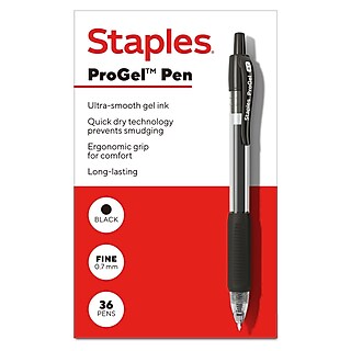 公式 Pen, Gel Retractable ProGel™ Staples Fine Blue 0.7mm, Point, その他