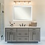 Amanti Art Vanity White Narrow Frame Wall Mirror, 33.5" x 43.5" (A42674593670)~#|#~FD5BCF6B-483F-46D1-8B37D744A0B497B7_sc7