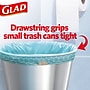 Glad 4 Gallon Drawstring Kitchen Trash Bags, Febreze Freshness Beachside Breeze Scent, Blue, 80/Box (79155)~#|#~FD69B26A-EA93-41DB-94C67A3BA3D33497_sc7