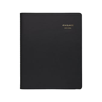 2023-2024 AT-A-GLANCE 9" x 11" Academic & Calendar Monthly Planner, Black (70-074-05-24)
