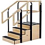 Viva Comfort Wood Physical Therapy Non-Slip 30" One-Sided Staircase with Safety Handles, 500 lb Capacity, Oak (ADIME906-03-30)~#|#~FD6E0637-1D2B-4D97-A48DA7EC9B58BB79_sc7