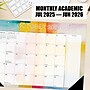 2026-2027 Willow Creek 17" x 12" Academic Monthly Desk Calendar, Abstract Art (64665)~#|#~FD711408-4942-4994-B4512D00BF1F827B_sc7