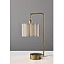 Adesso Dover Supercharger Incandescent Desk Lamp, 22.25"H, Antique Brass/Off-White (2616-21)~#|#~FD718E8F-E995-4750-9CDB5FF9B70EBBF9_sc7
