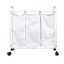Household Essentials 3-Section Rolling Laundry Sorter, Polyester, White (HE1110)~#|#~FD725454-6FCA-485D-A82CD274783EAEF1_sc7