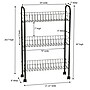 Household Essentials Slim Storage Cart, Black (7015-1)~#|#~FD728957-1C3E-49C2-83D244B4232D6DE4_sc7