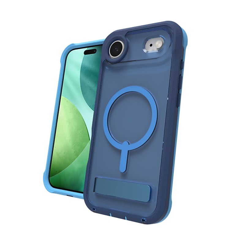 Zagg Rainier Snap with Kickstand MagSafe Phone Case for Apple iPhone 17 Air, Shock Absorbing, Cobalt Horizon (702319161) image 1