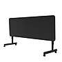 Correll Econoline 72"W x 24"D Adjustable Foldable Training Room Table, Laminate, With Wheels, Black Granite (FTM2472TF07)~#|#~FD768102-13F0-4D98-82A8793E549A5F9E_sc7