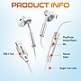 Delton 18EC USB-C Earbuds with Microphone, White (DWH18ECWH)~#|#~FD76E83A-5D4B-4AE4-BB1751884D56D434_sc7