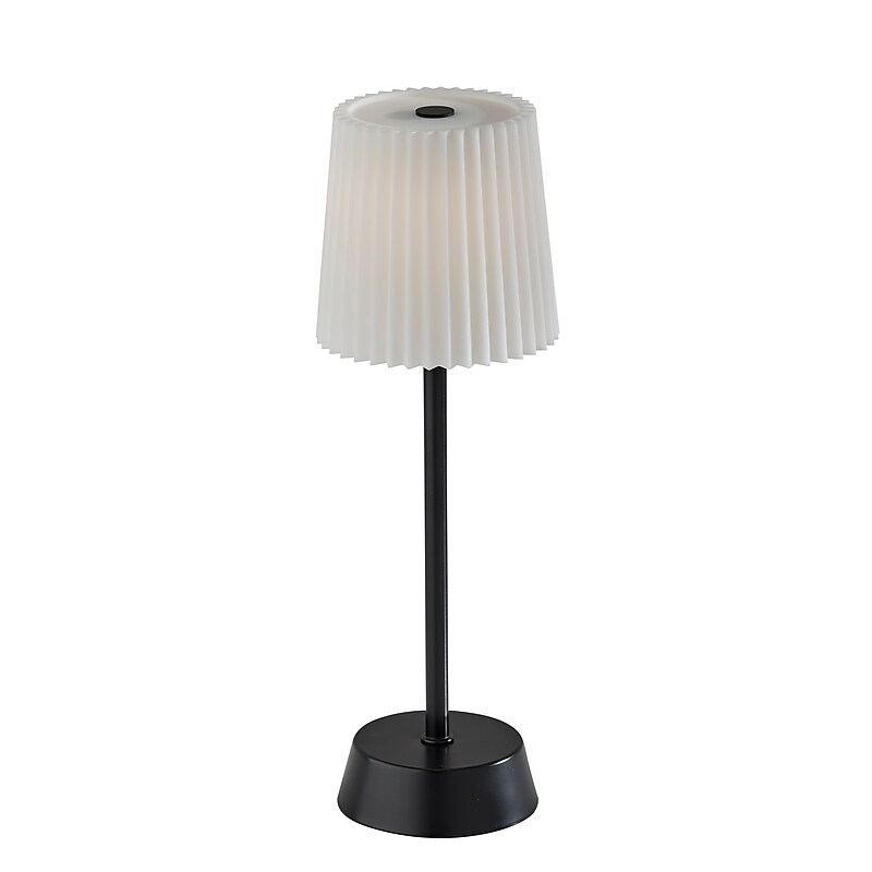 Adesso Bobby LED Cordless Indoor/Outdoor Table Lamp, 14"H, Black (3076-01) image 1
