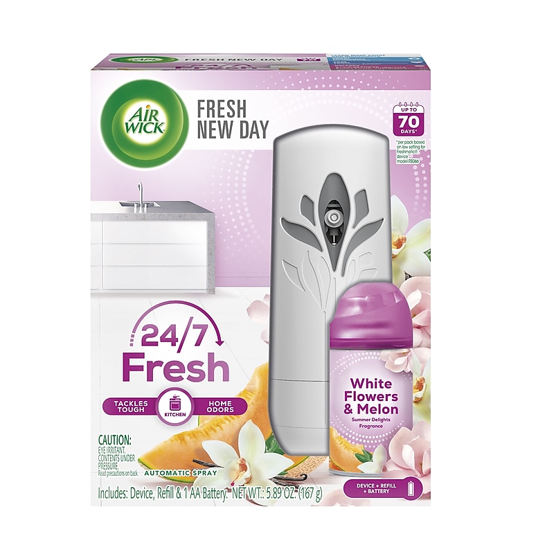 Air Wick Freshmatic Ultra Life Scents Automatic Aerosol Air System Starter Kit, Summer Delights (6233892944) image 1