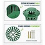 Alpine Industries Stainless Steel Outdoor Trash Can with Rain Bonnet Lid, 38 Gallon, Green (ALP479-38-1-GRN-MKTCOPY)~#|#~FD7BBD58-DB7E-4BBE-8CB0F19E42E32431_sc7