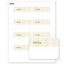 Avery Adhesive Name Tags, Pre-printed Gold Hello Pattern Design~#|#~FD7C9164-5014-471B-BF50A54ECCA811CF_sc7