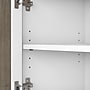 Bush Furniture Key West Tall TV Stand with Set of Two Bookcases, Shiplap Gray/Pure White, Screens up to 65" (KWS027G2W)~#|#~FD80067C-4831-4EB0-9559A96A0E54B68D_sc7