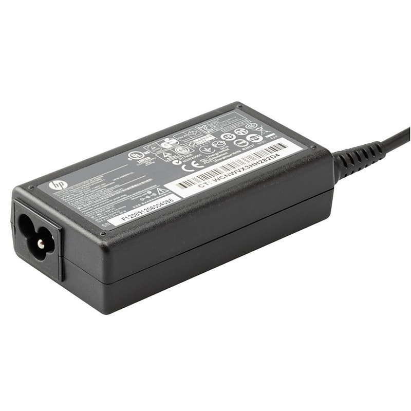 HP Smart 45W AC Adapter for HP Laptop, Black (741727-001) image 1