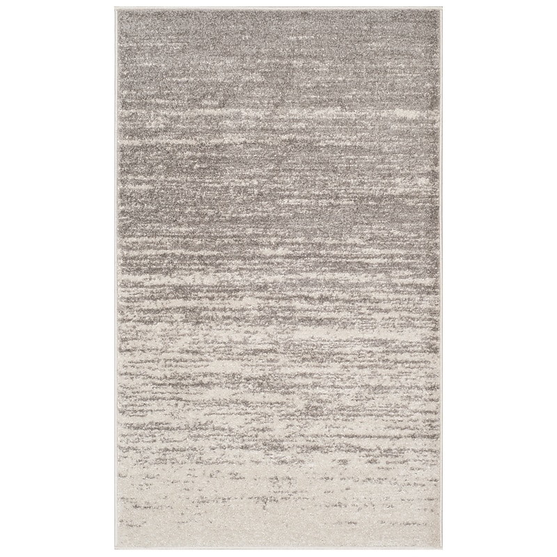 Safavieh Adirondack Collection 3' x 5' Rectangle Area Rug, Machine Made, Light Grey/Grey (ADR113C-3) image 1