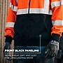 Ergodyne GloWear 8312BK High Visibility Long Sleeve Black Bottom Hooded Zip-Up Sweatshirt, ANSI Type R Class 3, Orange, Medium~#|#~FD858504-DAC6-4C3C-B8AF376386BF5932_sc7