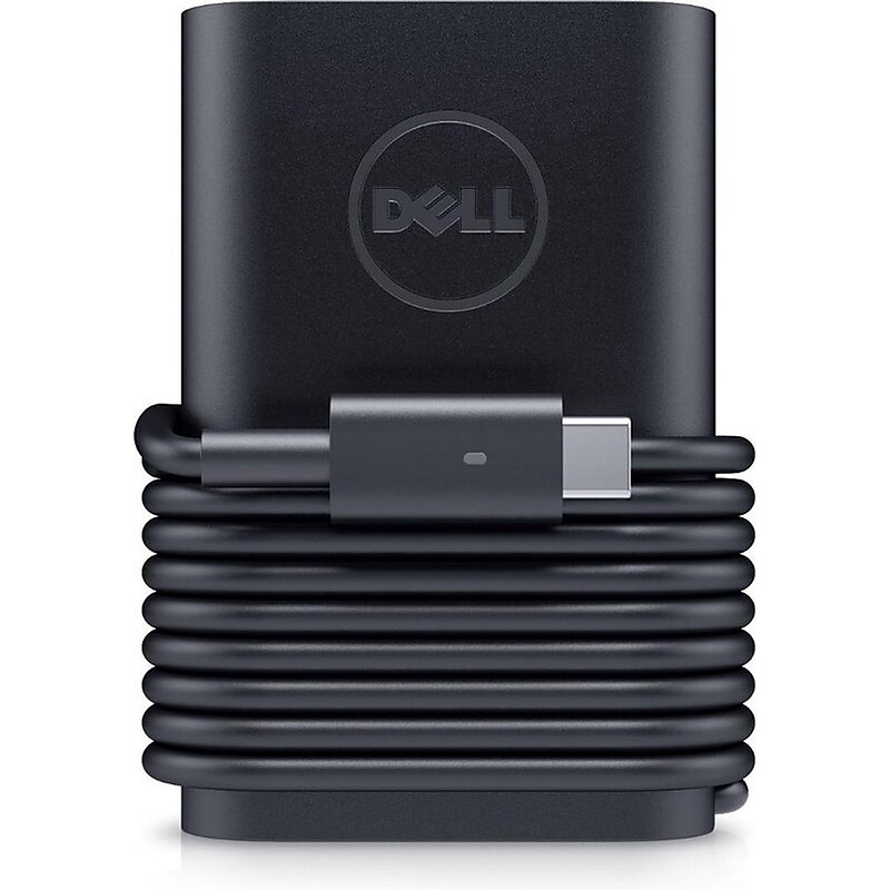 Dell 45W USB-C Laptop Adapter for Dell XPS 13, Latitude 13, Chromebook Laptop, Black (P13YF) image 1