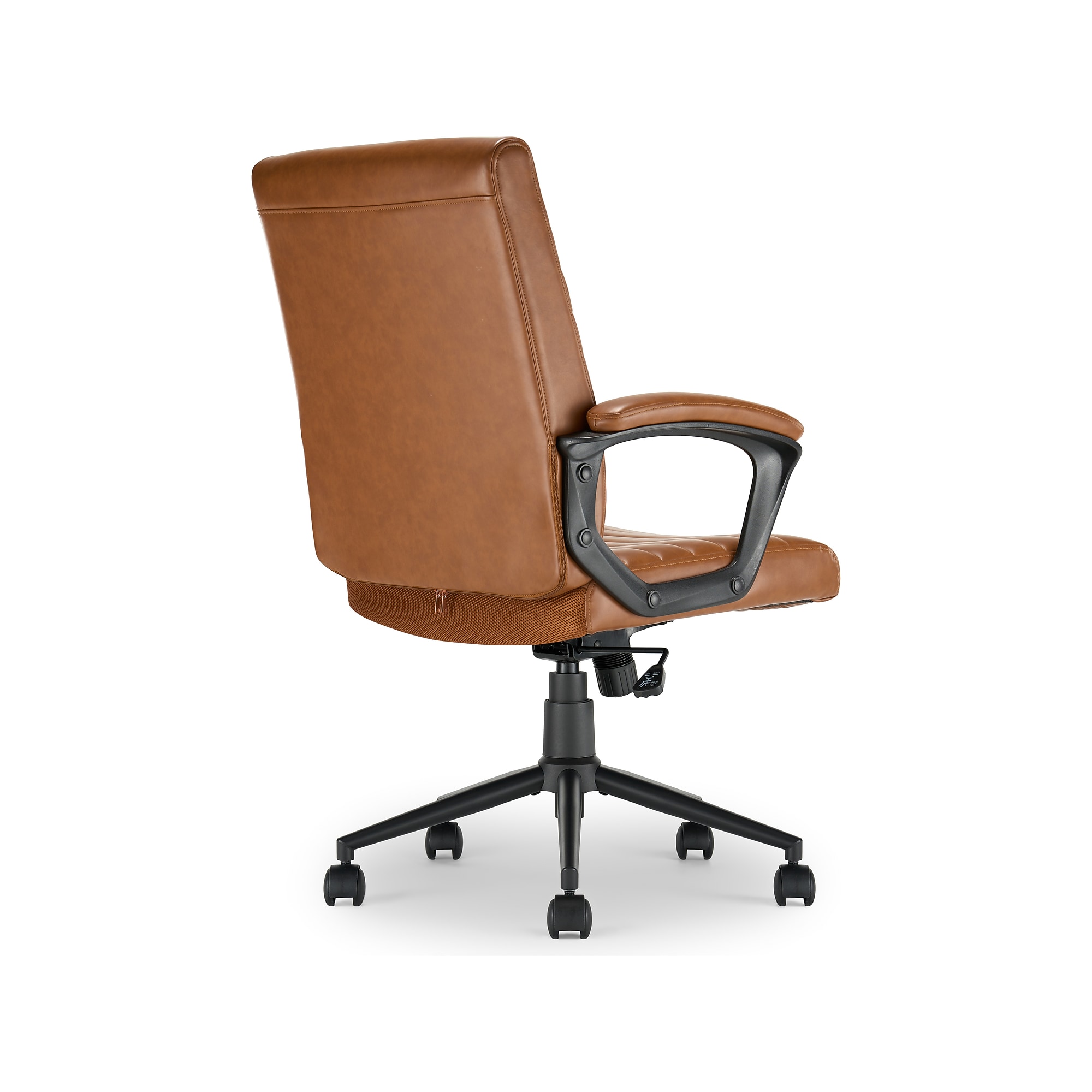Click365 Transform 3.0 Ergonomic Bonded Leather Swivel Desk Chair, Cognac (CCHR10008A) Sansujyuku sansujyuku.com