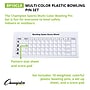 Champion Sports Plastic Bowling Pin Set, Assorted Colors, 10/Set (CHSBP10CLR)~#|#~FD944117-8913-4917-8E4C2E43693EC2BC_sc7