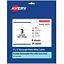 Avery Durable Removable Rectangle Multipurpose Labels, 3" x 5", White, 24/Pack (94213)~#|#~FD946280-B66C-4EDC-B9E7E9E142D5271B_sc7
