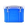 Really Useful Box 0.74 Quart Storage Box with Latching Lid, Plastic, Transparent Blue (0.7TB)~#|#~FD94DC3B-3618-4AE8-8CE236E6B28724EF_sc7