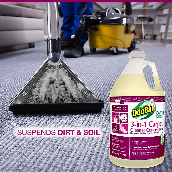 OdoBan Professional 3-in-1 Carpet Cleaner, 1 Gallon (9602B62-G4