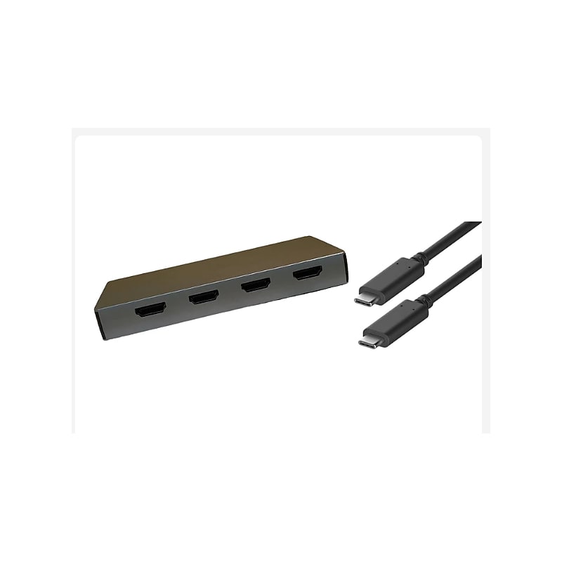 4XEM 6-in-1 4 HDMI port USB-C Dock (4XUSBCHUB09) image 1
