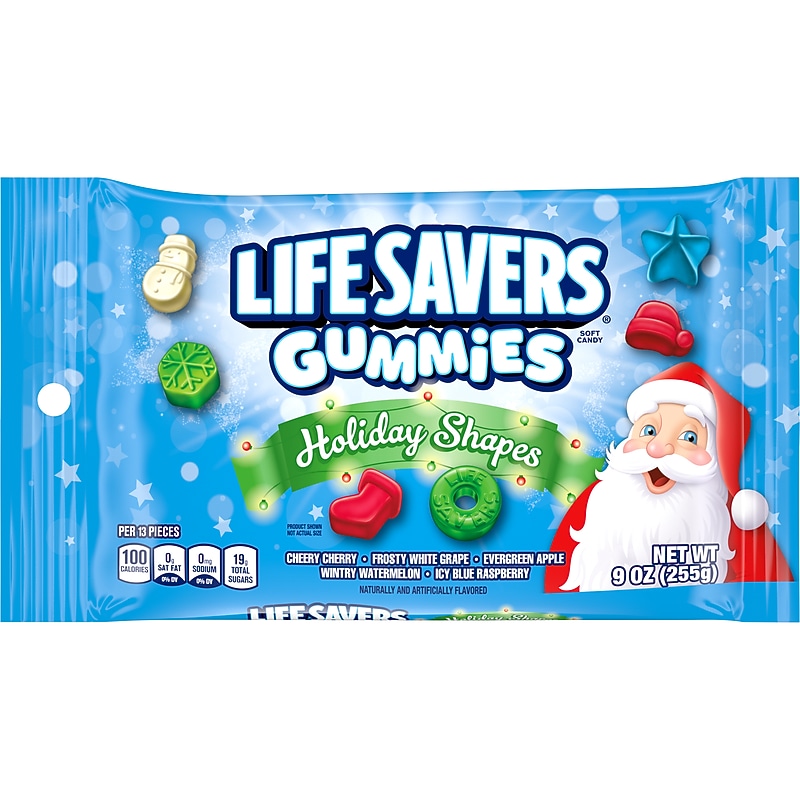 LifeSavers Gummies Holiday Shapes Gummy Candy, Assorted Flavors, 9 oz. (475117) image 1