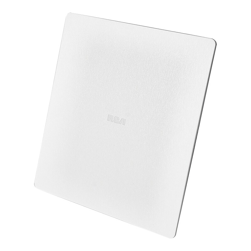 RCA Indoor Flat HDTV Multi-Directional 40-Mile Range Antenna with Easel Stand, White (ANT4WHE1) image 1