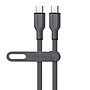 HyperGear Flexi Pro USB-C to USB-C Soft-Touch Silicone Fast Charge and Sync Cable, 10 ft., Gray (15994)~#|#~FDA535CB-E399-4047-B66D10274A4E1EDD_sc7
