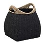 Household Essentials Woven Storage Wicker Basket with Handles, Black (ML-7214)~#|#~FDAB9E61-5D5E-40B3-AB7798C81B8E4DDC_sc7