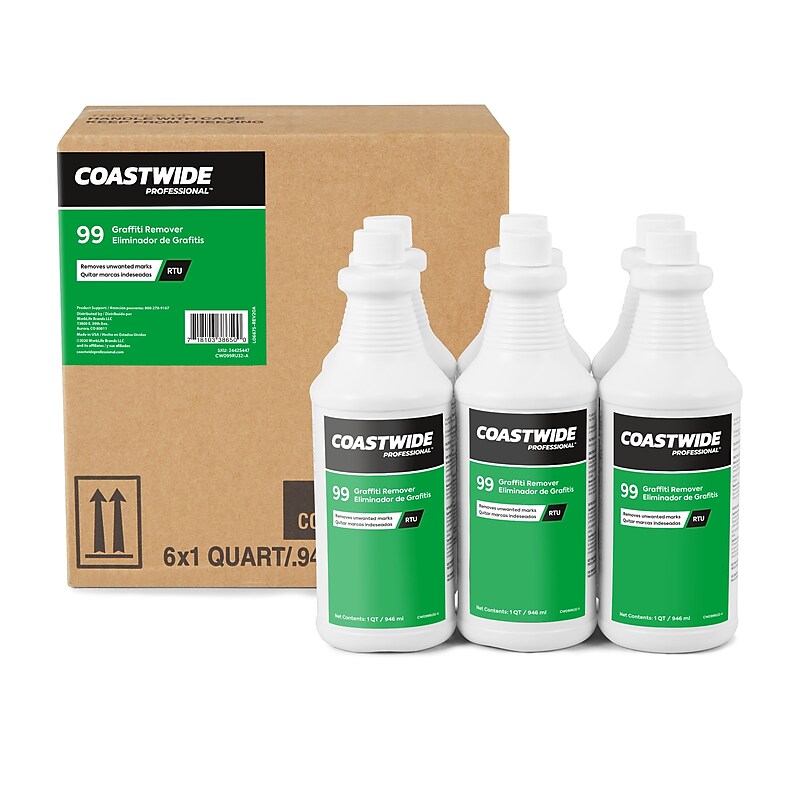 Coastwide Professional Degreaser Graffiti Remover 99, 0.95L, 6/Carton (CW990032-A) image 1