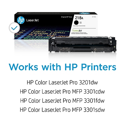 HP 218A Black Standard Yield Toner Cartridge, Prints Up to 1300 Pages (W2180A) Sansujyuku sansujyuku.com