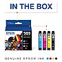 Epson T202 Black/Cyan/Magenta/Yellow Standard Yield Ink Cartridge, 4/Pack   (T202120-BCS)~#|#~FDB1AAEB-CBF1-498B-AFF3A598962EB8FA_sc7