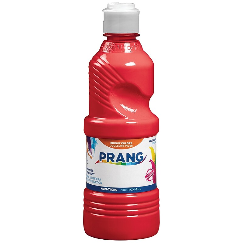 Prang Ready-to-Use Washable Tempera Paint, Red, 16 oz. (21601) image 1