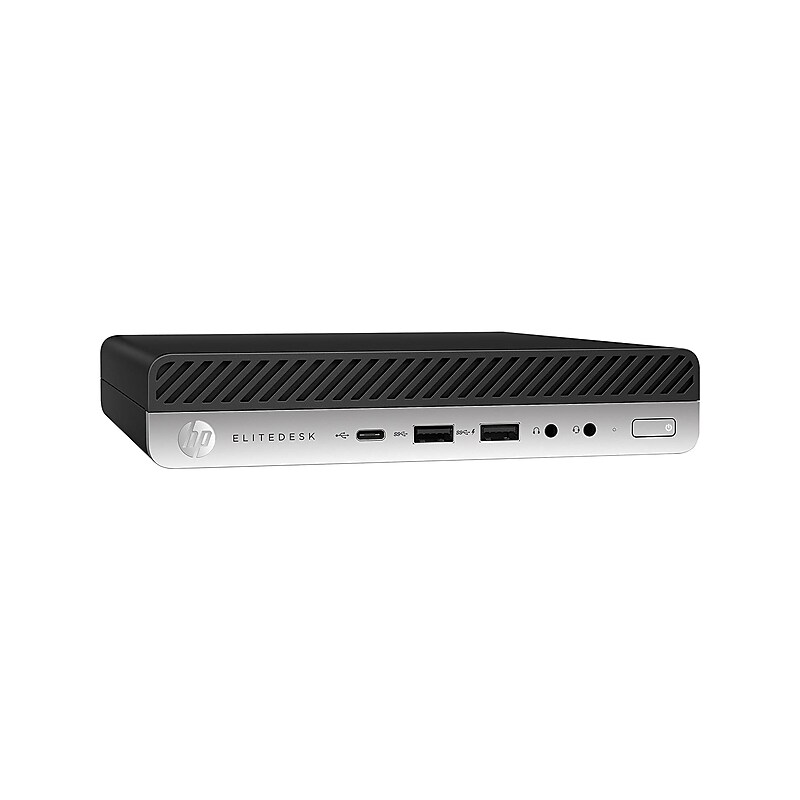 HP EliteDesk 800 G3 Mini Refurbished Desktop Computer, Intel Core i7-6700T 2.8GHz, 16GB RAM, 256GB SSD, Windows 10 Pro image 1