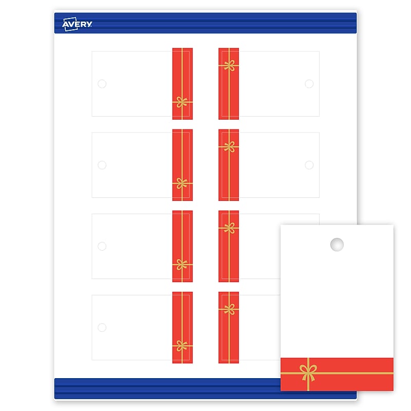 Avery  3" Blank Price & Merchandise Tags, White, 80/Carton (S00-FG3-PRMWT10) image 1