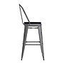 Flash Furniture Lincoln Contemporary Metal Vertical Back Indoor Barstool, Clear Coat/Black (XUDGTP01B30PL1B)~#|#~FDB947F9-DFAE-4731-A462505CAC32FEA0_sc7