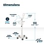 Viva Comfort Welch Allyn Connex Spot Monitor Adjustable Mobile Stand with Work Surface, White (ADI912-C-MP-02-MK)~#|#~FDC2A093-DCA7-48D3-8DEE39771288C319_sc7