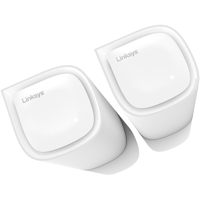 Linksys Velop Pro 6E AX Tri-Band Mesh WiFi 6E System, White, 2