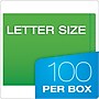 Pendaflex Recycled End Tab File Folder, Straight Cut, Letter Size, Green, 100/Box (H110DGR)~#|#~FDC9F940-1F2F-47BE-9D49A473C60ED25B_sc7