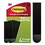 Command Damage Free Extra Large Hanging Strip, 20 lbs., Black, 4/Pack (17217BLK-ES)~#|#~FDCC1A25-9622-4325-9F1897BCC8A0BCDF_sc7