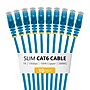 StarTech 1 ft. Slim Cat6 Ethernet Cable, 28AWG, Blue, 10/Pack (N6PAT1BLS10PK)~#|#~FDD1E52F-640B-4579-971F8B14C14098B7_sc7