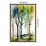 Amanti Art Watercolour Trees 1 by Sally Ann Moss Framed Canvas Wall Art Print, 16"W x 23"H (A42678841855)~#|#~FDD4C014-781C-4A85-8B29C8023A67CDED_sc7