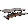 Mount-It! 38"W Electric Rectangular Adjustable Standing Desk Converter, Dark Walnut (MI-8011)~#|#~FDD58E23-E454-4AFB-81597D2C0480826A_sc7