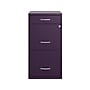 Space Solutions SOHO Organizer 3-Drawer Vertical File Cabinet, Letter Size, Lockable, Midnight Purple (25281)~#|#~FDD5B548-E115-4F32-94DD21B2A6606C04_sc7