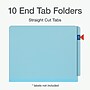 Pendaflex Pressboard Classification Folder, 2-Dividers, 2" Expansion, Letter Size, Blue, 10/Box (1007077)~#|#~FDD890D2-B55C-477F-B44F7C265E90F883_sc7