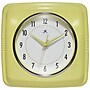 Infinity Instruments Square Retro Yellow Wall Clock, 9.25" (13228YL-4103)~#|#~FDDE02F9-257B-4DC7-B0A03F499AF891DA_sc7