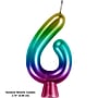 Creative Converting Metallic 6 Birthday Candles, Rainbow, 12/Pack (365110)~#|#~FDDF1B96-F0E4-4BEC-B49C1C25A0B22602_sc7