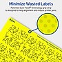 Avery Square Laser/Inkjet Multipurpose Labels, 2-1/8" x 2-1/8", Neon Yellow (120/Pack)~#|#~FDE0AB09-CA8E-464D-8159C7F570157D49_sc7